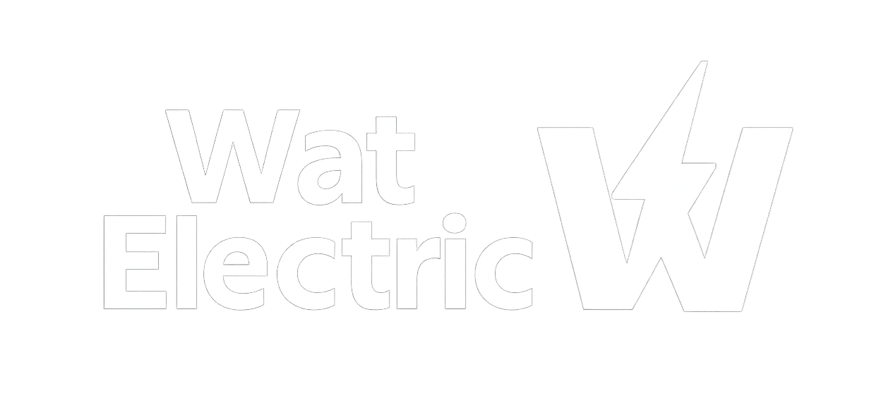 wat electric logo white